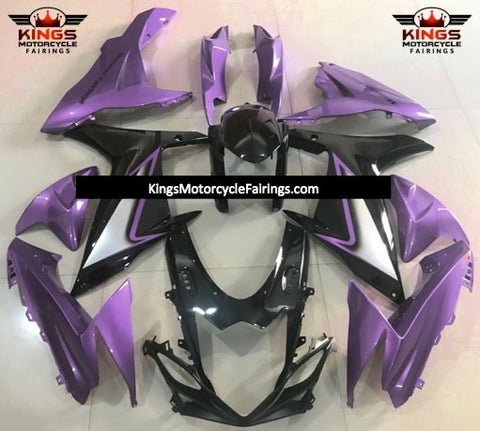 Suzuki GSXR750 (2011-2023) Purple, Black & Silver Fairings