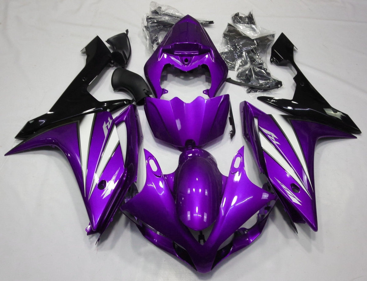 Yamaha YZF-R1 (2007-2008) Purple, White & Black Fairings