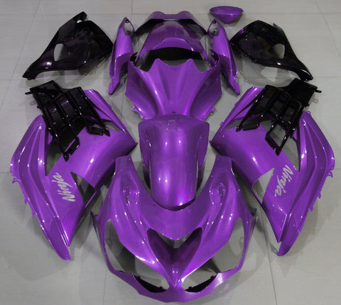 Fairing kit for a Kawasaki Ninja ZX14R (2012-2021) Purple & Black