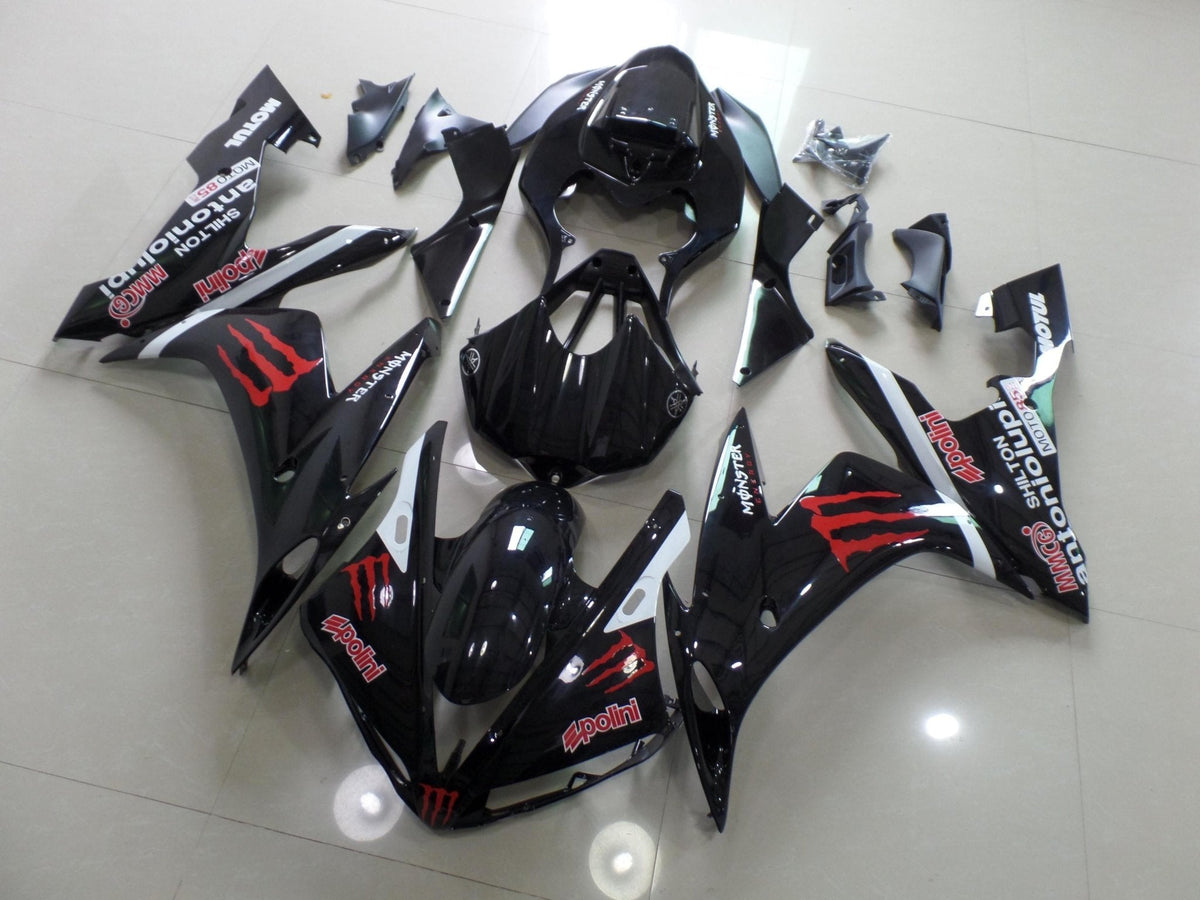 Yamaha YZF-R1 (2004-2006) Black, Red & White Fairings