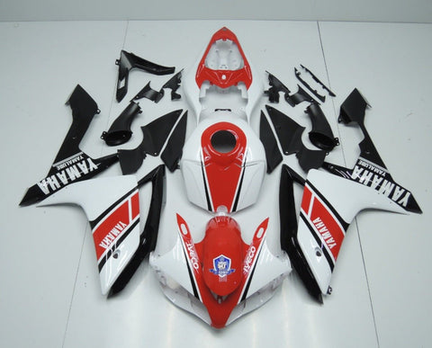 Yamaha YZF-R1 (2007-2008) Red, White & Black Fairings