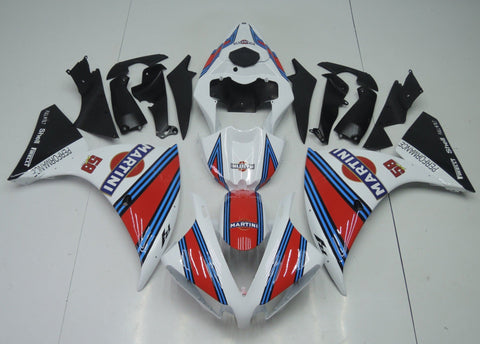 Yamaha YZF-R1 (2012-2014) White, Red, Blue & Black Martini Fairings