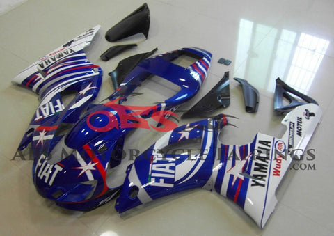 Yamaha YZF-R1 (1998-1999) Blue, Red & White Star Fiat Fairings