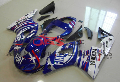 Yamaha YZF-R1 (1998-1999) Blue, Red & White Star Fiat Fairings