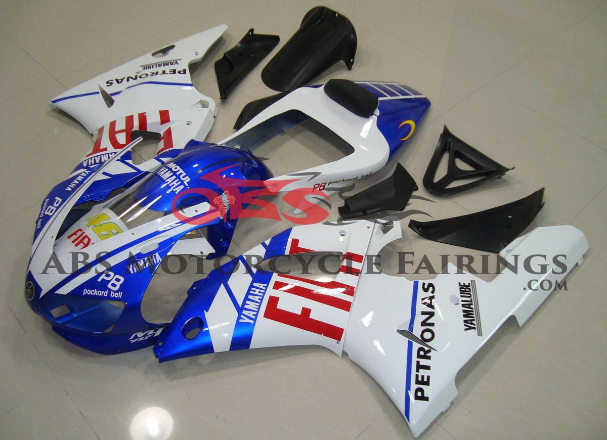 Yamaha YZF-R1 (1998-1999) Blue, White & Red Fiat #46 Fairings