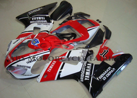 Yamaha YZF-R1 (1998-1999) Red, White & Black Yamalube Fairings