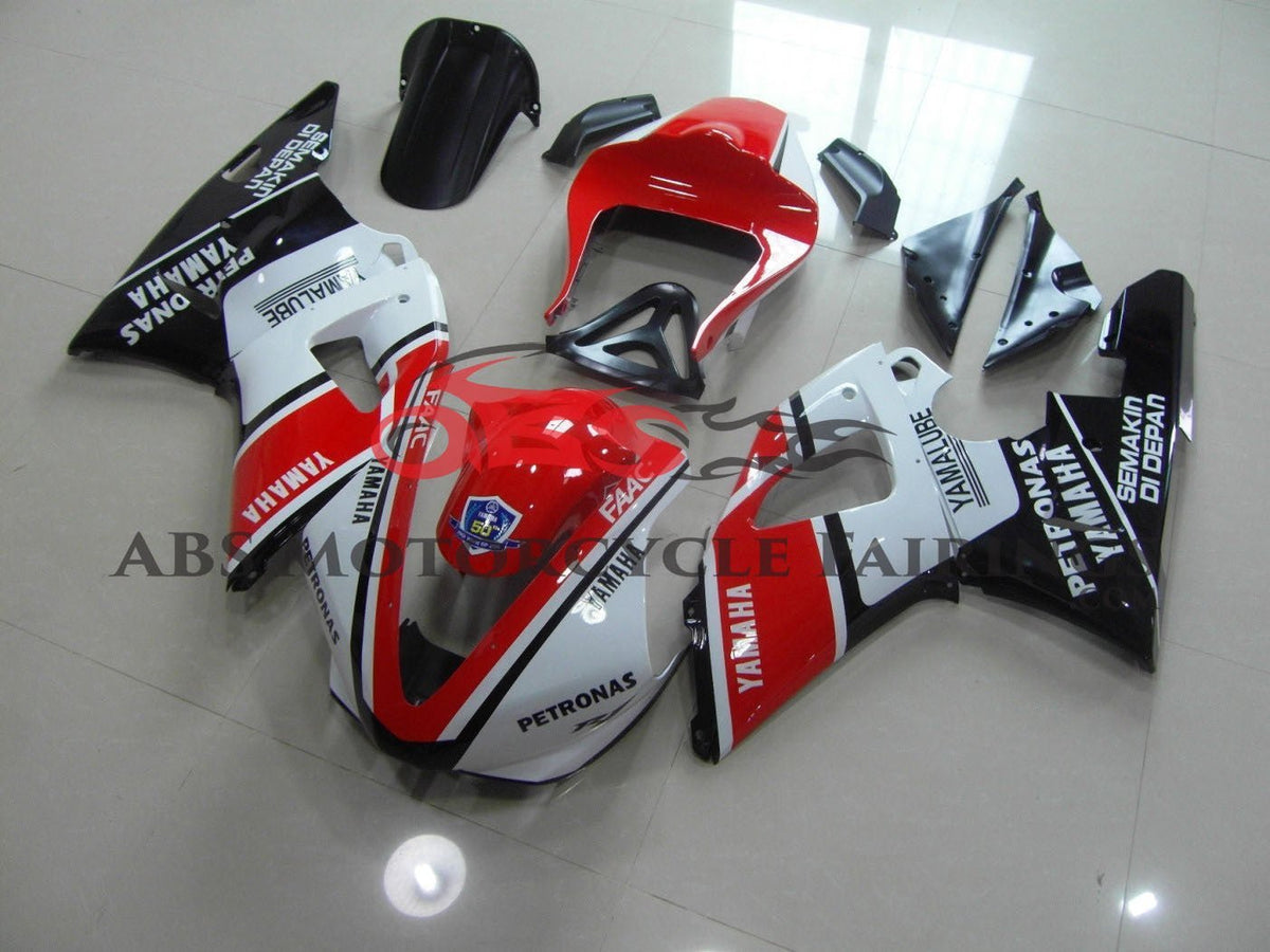 Yamaha YZF-R1 (2000-2001) Red, White and Black Yamalube Fairings