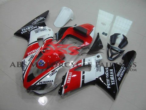 Yamaha YZF-R1 (2000-2001) Red, White and Black Yamalube Fairings