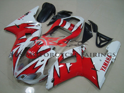 Yamaha YZF-R1 (2000-2001) White & Red Tribal Fairings