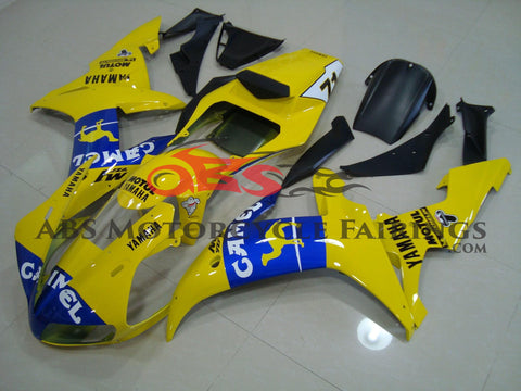 YAMAHA YZF-R1 (2002-2003) YELLOW & BLUE CAMEL #71 FAIRINGS