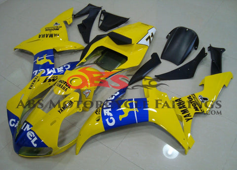 YAMAHA YZF-R1 (2002-2003) YELLOW & BLUE CAMEL #71 FAIRINGS