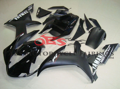 Yamaha YZF-R1 (2002-2003) Matte Black & Gloss Black Fairings