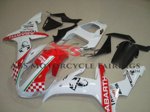 Yamaha YZF-R1 (2002-2003) White & Red Abarth Fairings