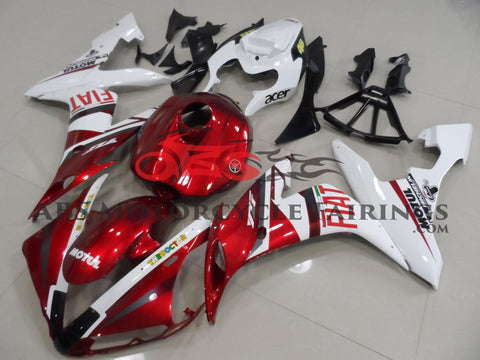 Yamaha YZF-R1 (2004-2006) Candy Apple Red & White Fairings