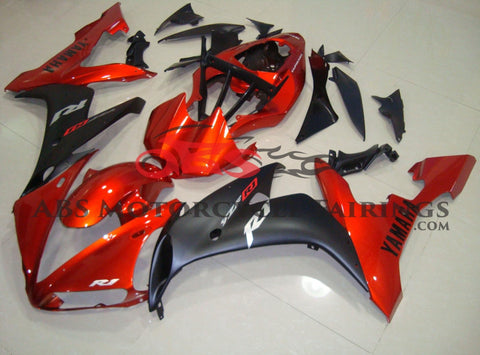 Yamaha YZF-R1 (2004-2006) Orange & Matte Black Fairings