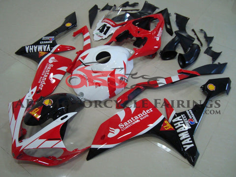 Yamaha YZF-R1 (2007-2008) Red, White & Black Santander #41 Fairings