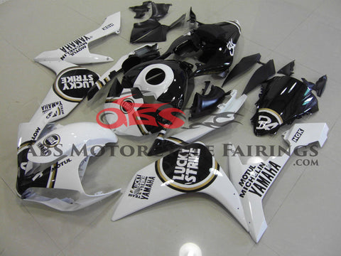 Yamaha YZF-R1 (2007-2008) White, Black & Gold Lucky Strike Fairings