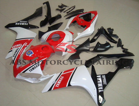 Yamaha YZF-R1 (2007-2008) Red, White & Black Yamalube Fairings