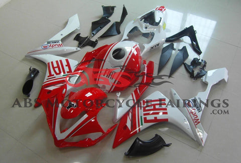 Yamaha YZF-R1 (2007-2008) Red & White FIAT Fairings