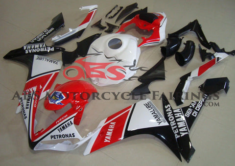 Yamaha YZF-R1 (2007-2008) Red, White & Black Petronas Fairings