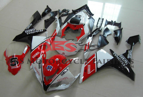 Yamaha YZF-R1 (2007-2008) Red, White & Black #5 Fairings