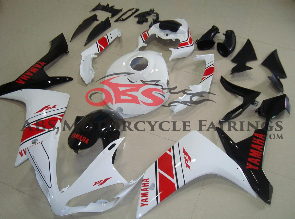 Yamaha YZF-R1 (2007-2008) White, Red & Black Fairings