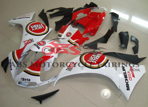 Yamaha YZF-R1 (2009-2011) White, Red & Gold Lucky Strike Fairings