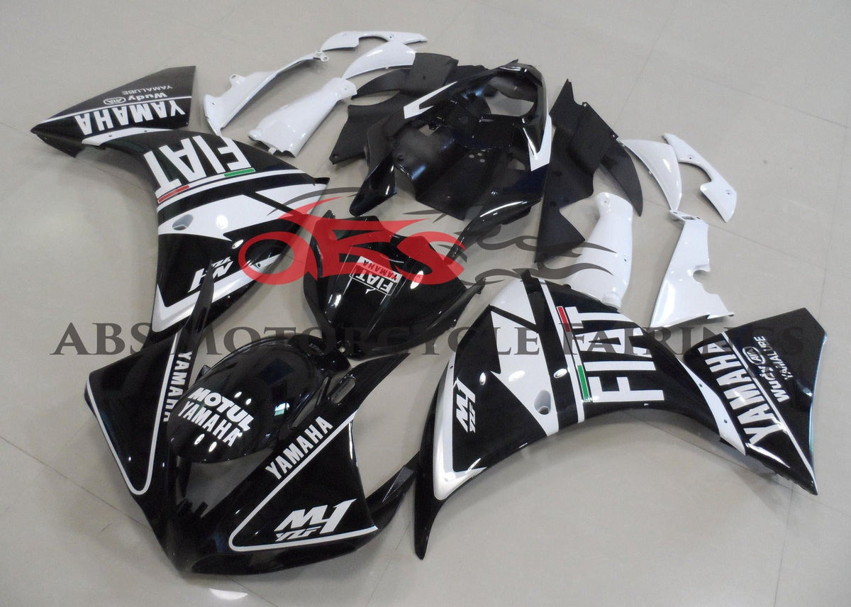 Yamaha YZF-R1 (2009-2011) Black & White FIAT Fairings