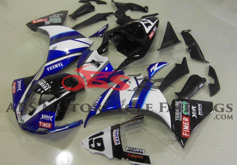 Yamaha YZF-R1 (2009-2011) Blue, White & Black Fairings