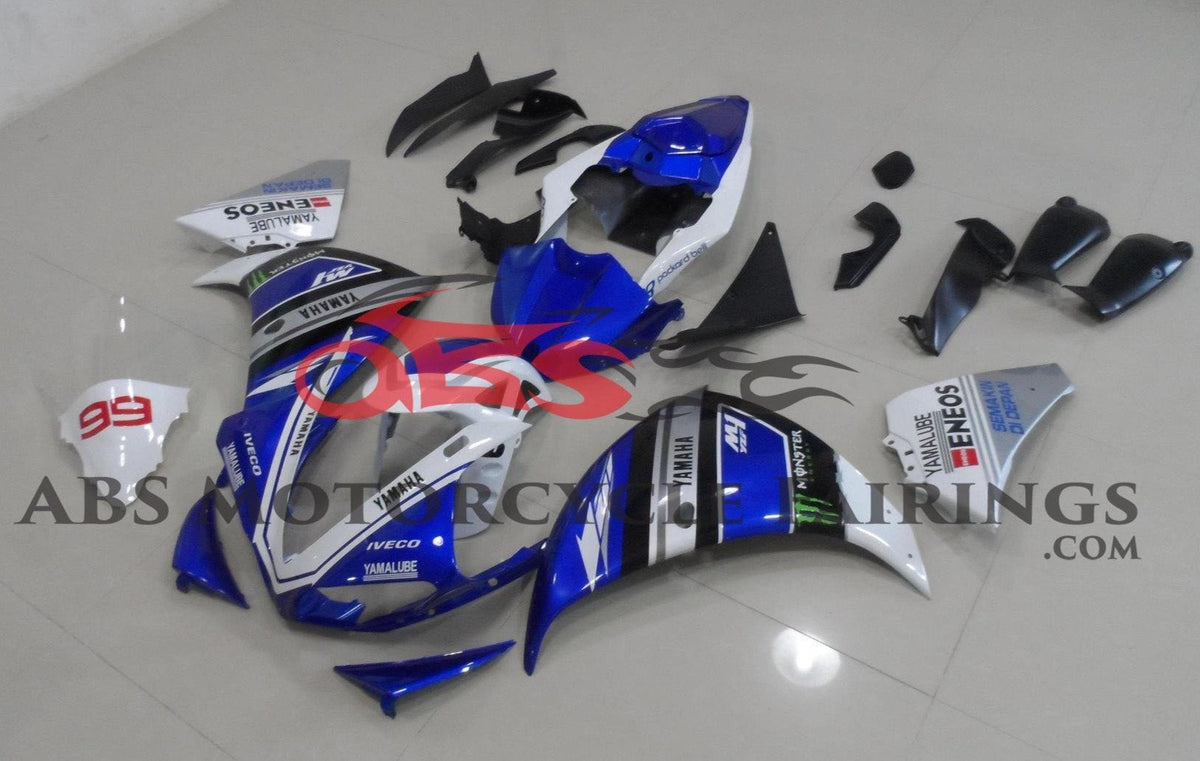 Yamaha YZF-R1 (2012-2014) Blue & White Fairings