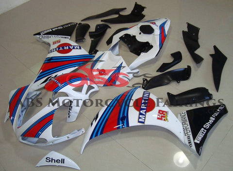 Yamaha YZF-R1 (2012-2014) White, Red & Blue Martini Fairings