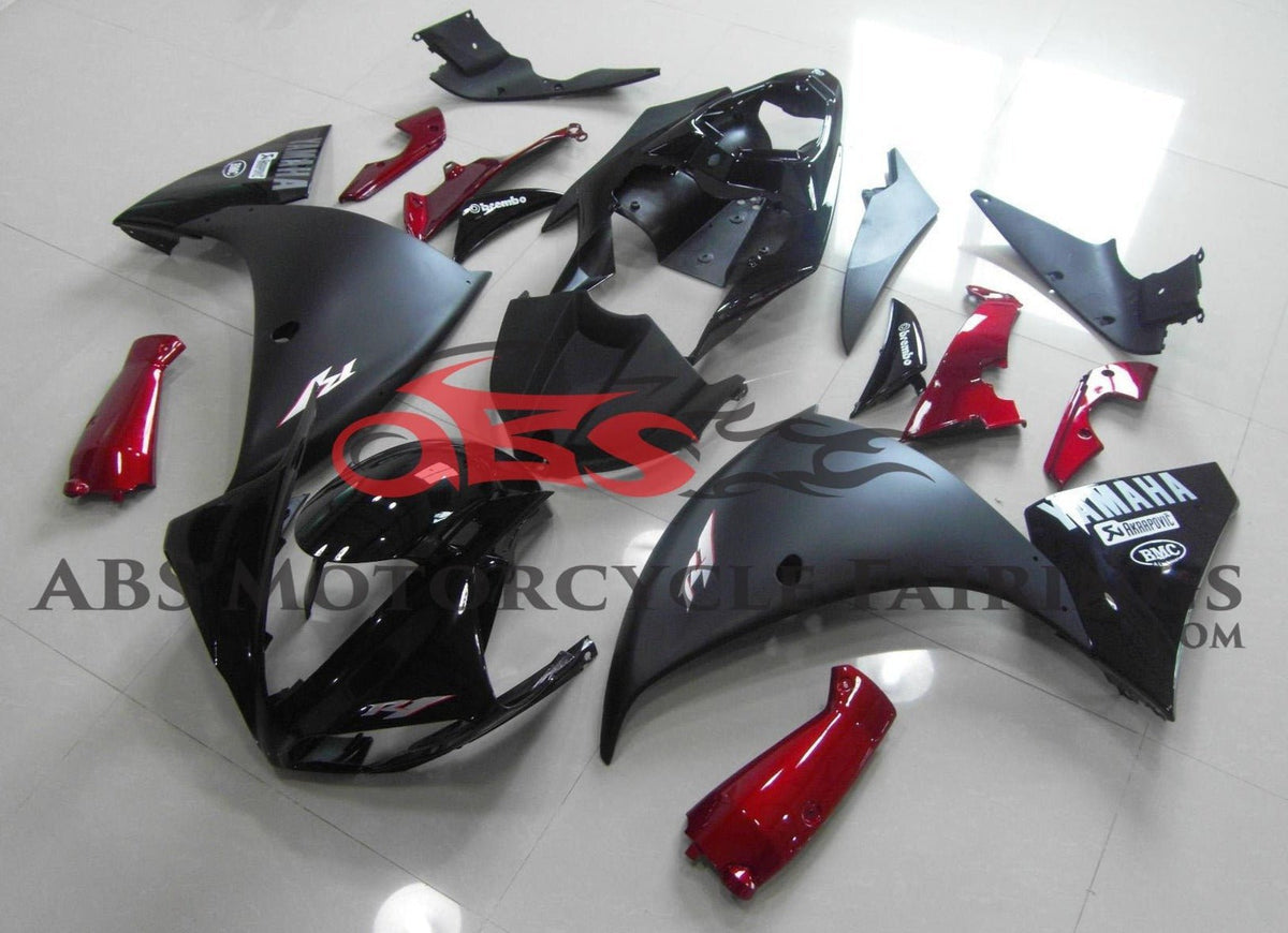 Yamaha YZF-R1 (2009-2011) Black, Matte Black, Candy Apple Red & Silver Fairings