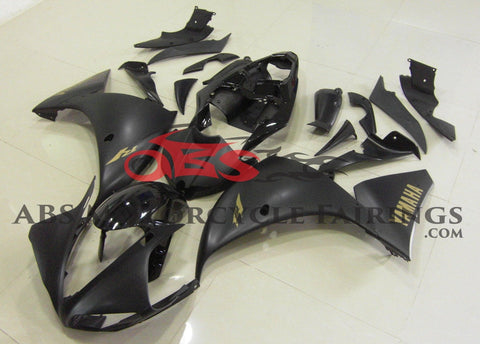 Yamaha YZF-R1 (2012-2014) Matte Black & Gold Fairings