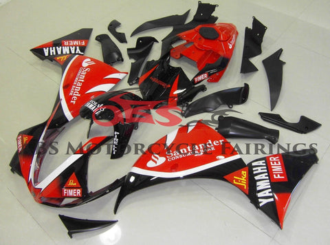 Yamaha YZF-R1 (2009-2011) Red & Black Santander Fairings