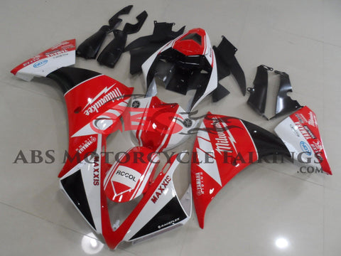 Yamaha YZF-R1 (2012-2014) Red, White & Black Milwaukee Fairings