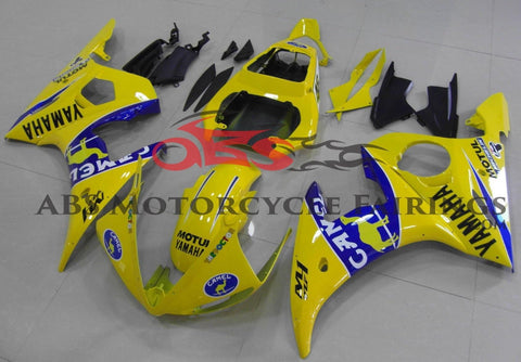 Yamaha YZF-R6 (2003-2004) Yellow & Blue Camel Fairings