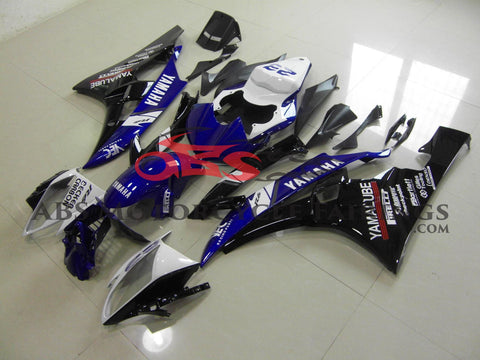 Yamaha YZF-R6 (2006-2007) Blue, Black & White Fairings