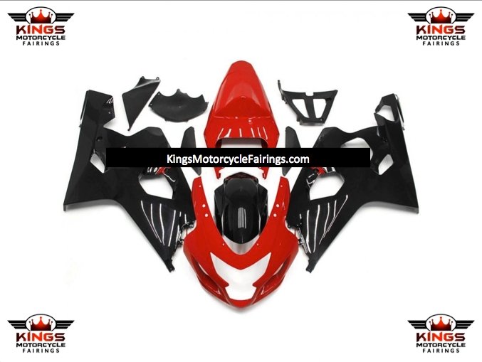 Suzuki GSXR750 (2004-2005) Red & Black Fairings