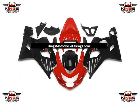 Suzuki GSXR750 (2004-2005) Red & Black Fairings