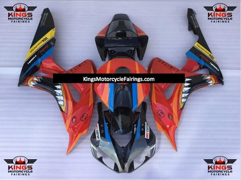 Honda CBR1000RR (2006-2007) Red Jaws Fairings