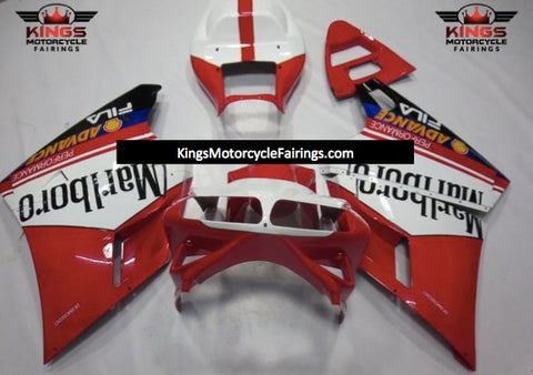 Ducati 996 (1998-2002) Red & White Marlboro Fairings