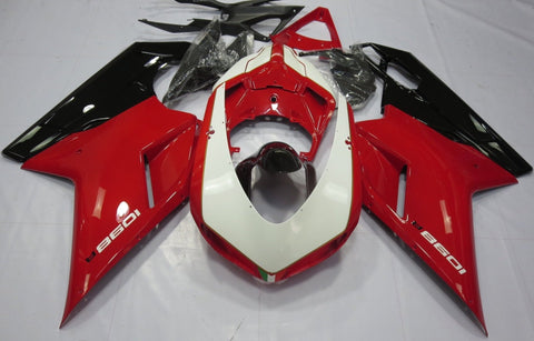 Ducati 1198 (2007-2012) Red, White & Black Fairings