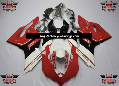 Ducati 1199 (2011-2014) Red, White & Black Audi Dunlop Fairings