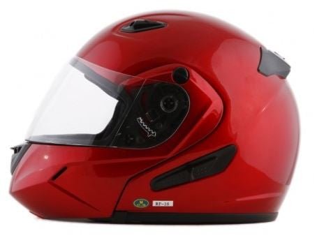 Double Retractable Visor Modular Red Kings Motorcycle Helmet - RF18BG