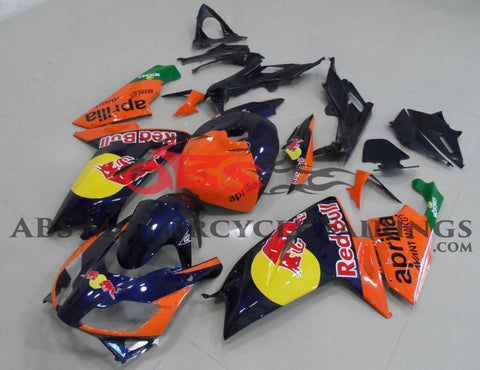 Aprilia RS125 (2006-2011) Dark Blue & Orange, Red Bull Fairings