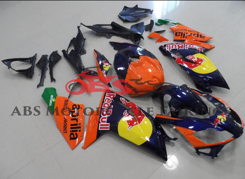 Aprilia RS125 (2006-2011) Dark Blue & Orange, Red Bull Fairings