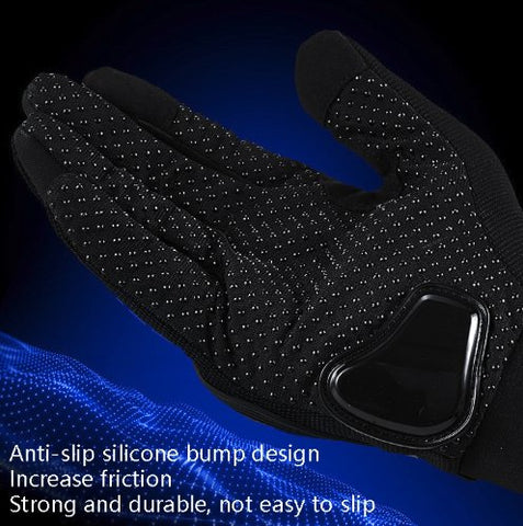 Blue, Black RT Motorcycle Gloves