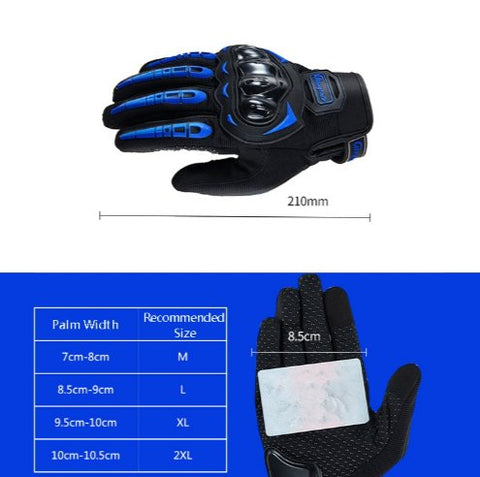 Black RT Motorcycle Gloves