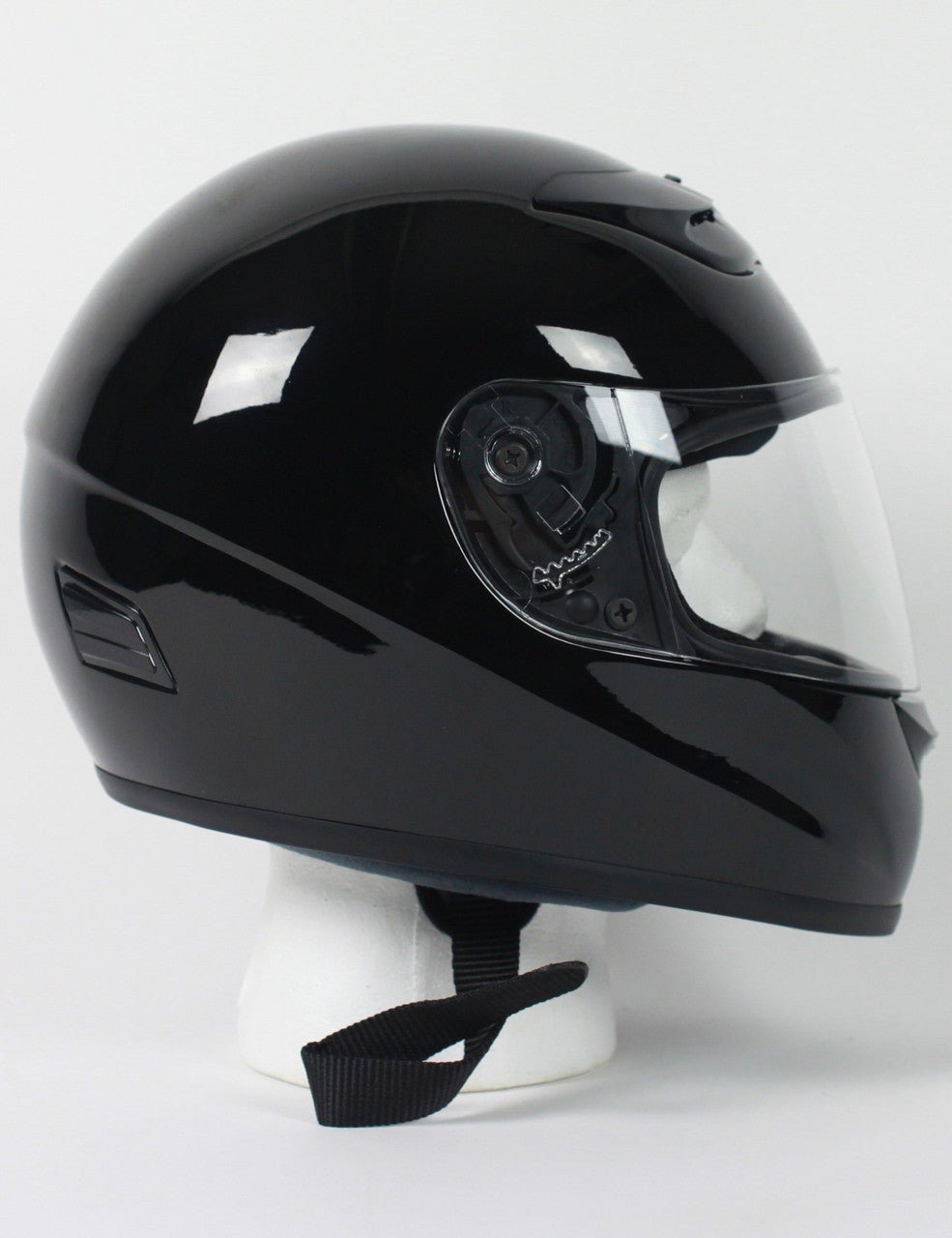 Full Face Gloss Black Kings Motorcycle Helmet - RZ80RG