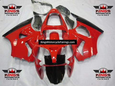 Fairing kit for a Kawasaki ZX6R 636 (2000-2002) Red & Black